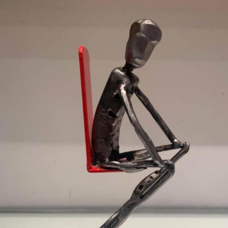 alfer et co sculpture en métal carré d'artistes